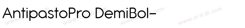AntipastoPro DemiBol字体转换